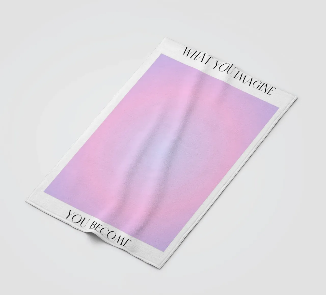 What You Imagine You Become - Aura Gradient Print fleece blanket by homdeco