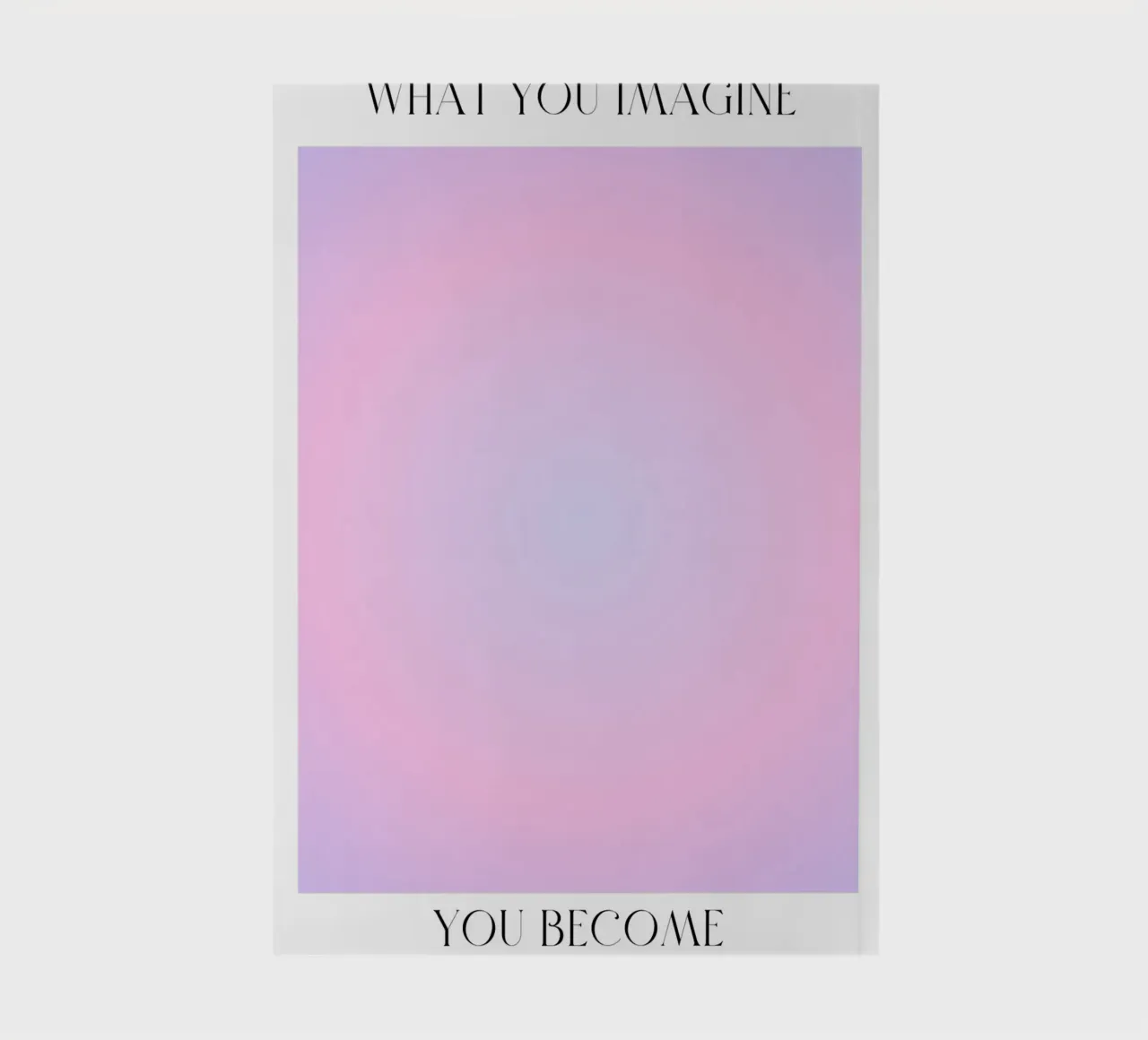 What You Imagine You Become - Aura Gradient Print notebook by homdeco