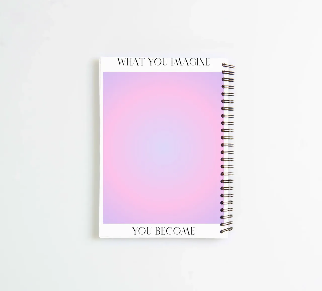 What You Imagine You Become - Aura Gradient Print spiral notebook by homdeco