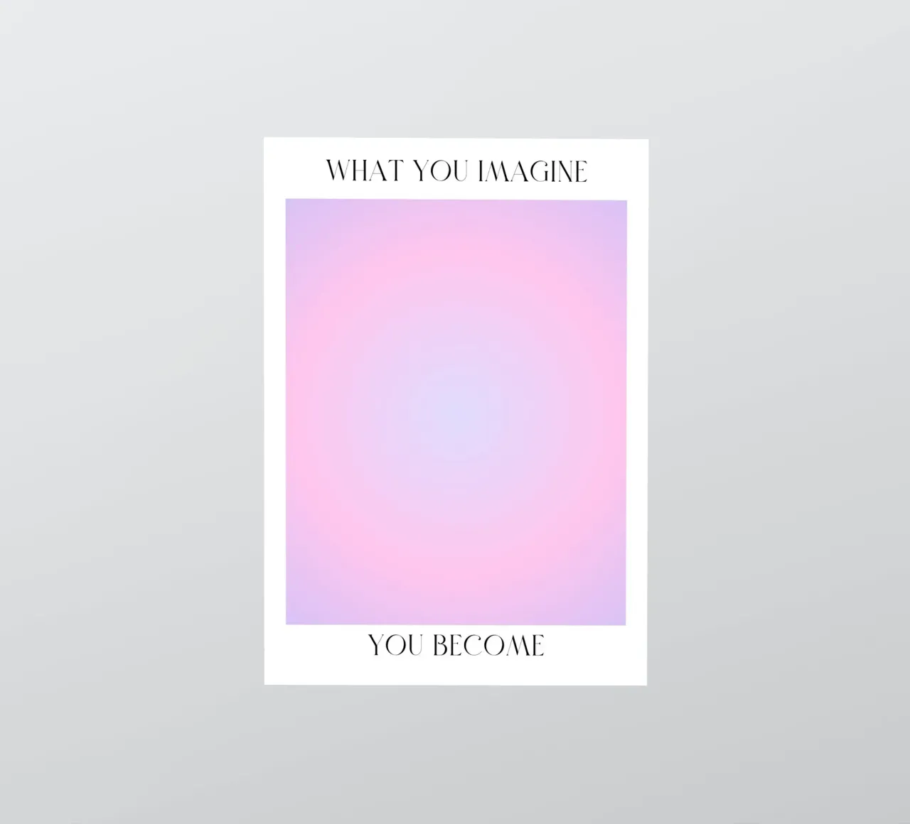 Ce que vous imaginez, vous le devenez - Aura Gradient Print autocollant de homdeco