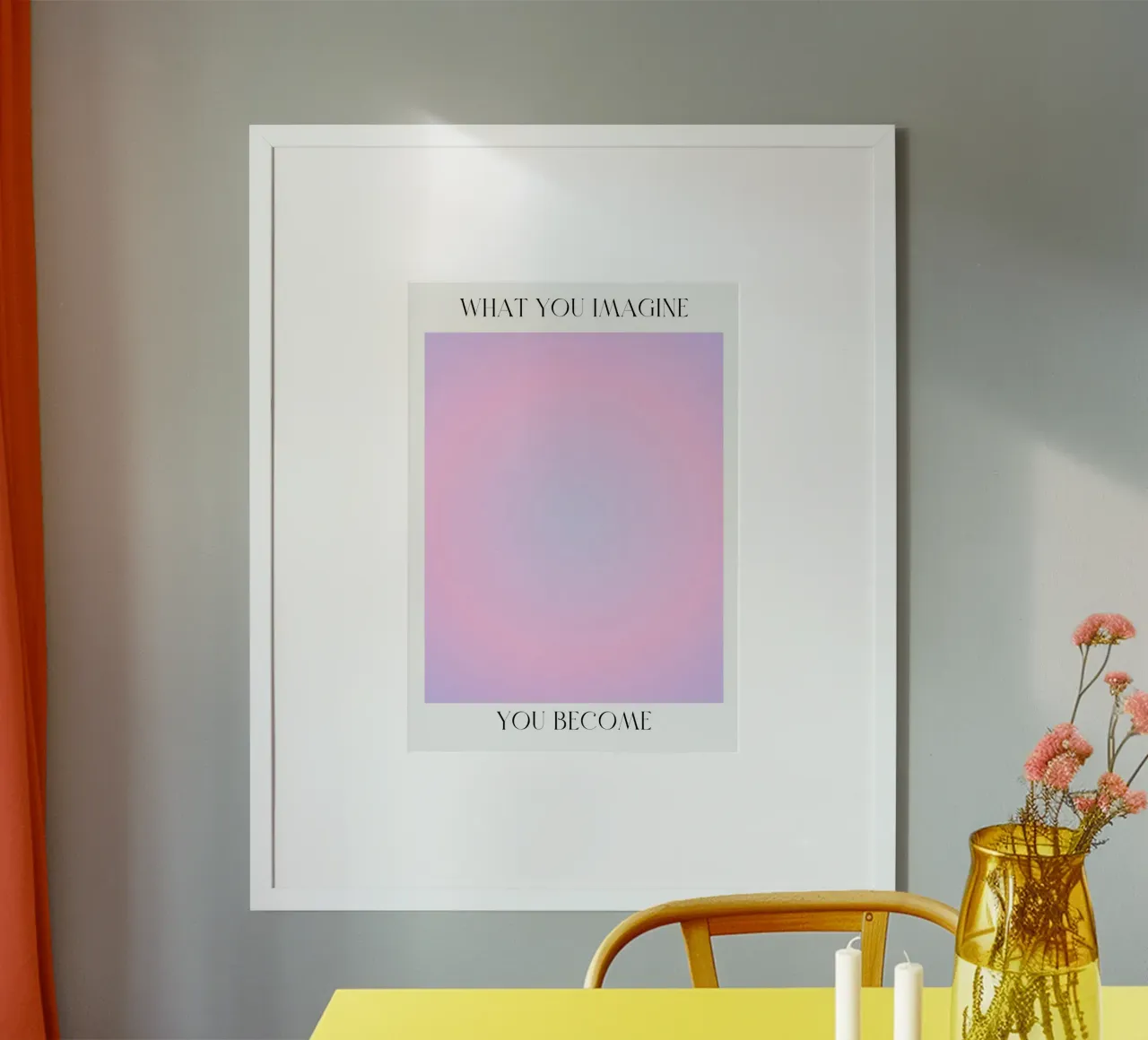 Lo que imaginas te convierte en - Aura Gradient Print hahnemühle de homdeco