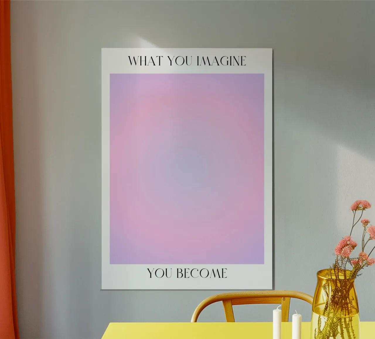 Lo que imaginas te convierte en - Aura Gradient Print hahnemühle de homdeco