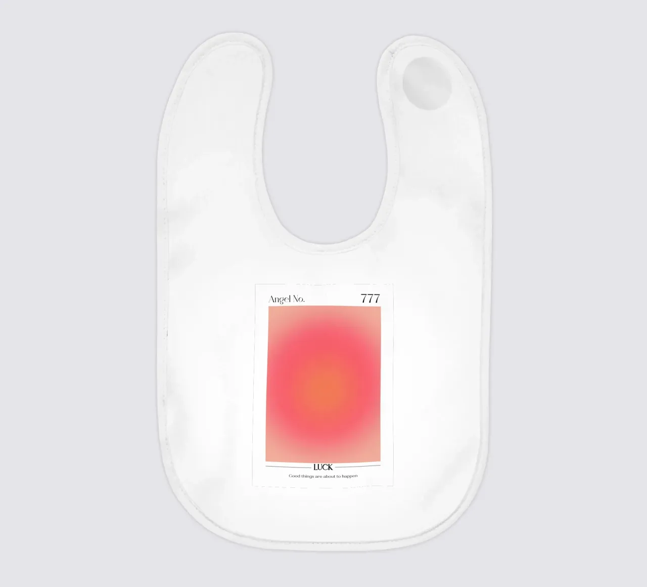 Angelo Numero 777 Aura Gradient Print - Fortuna e positività bavaglino da homdeco
