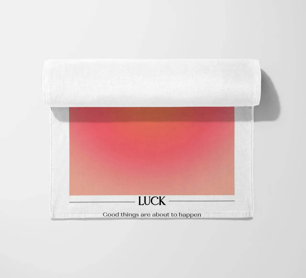 Angelo Numero 777 Aura Gradient Print - Fortuna e positività telo mare da homdeco