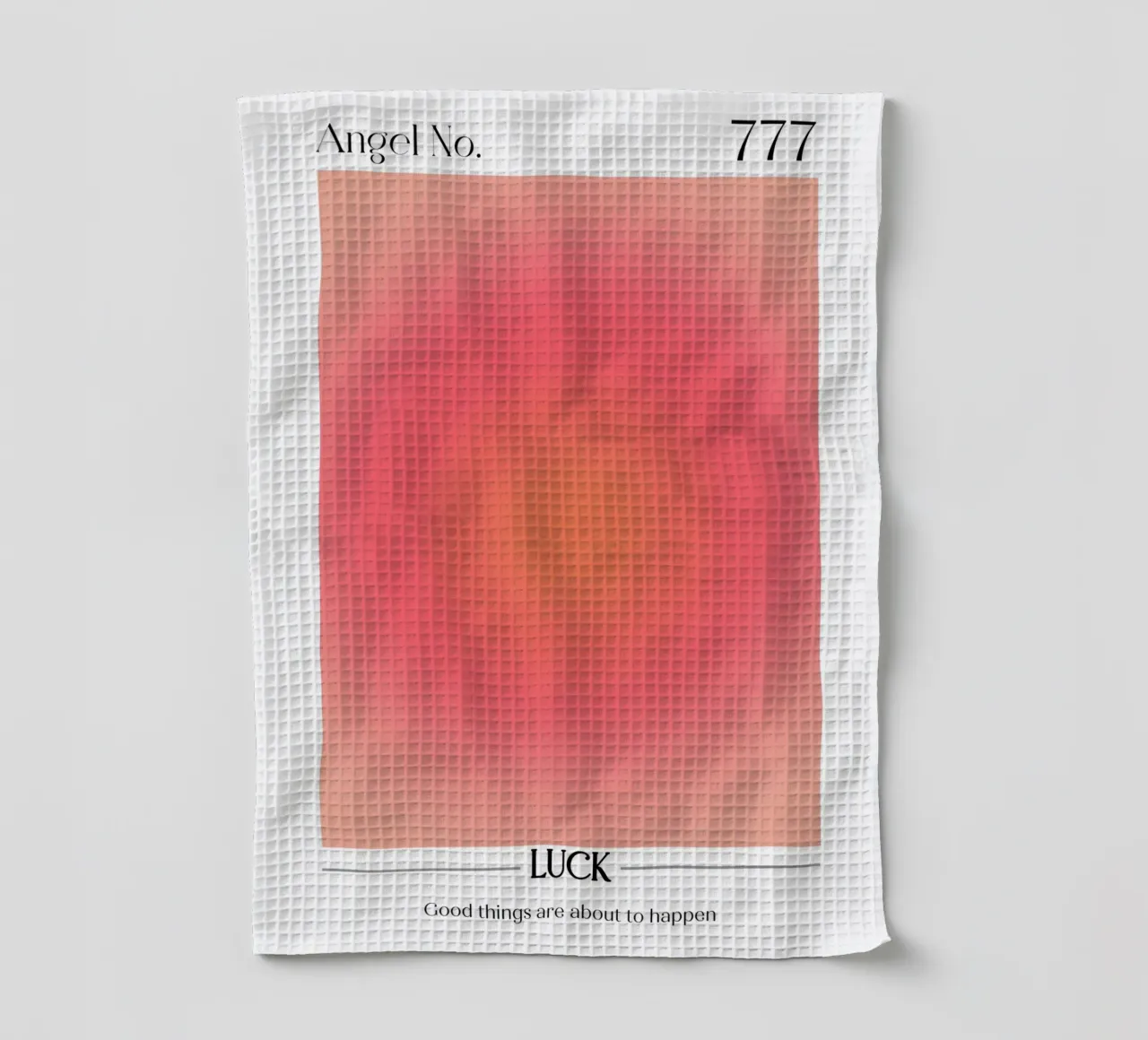 Angelo Numero 777 Aura Gradient Print - Fortuna e positività canovaccio da cucina da homdeco
