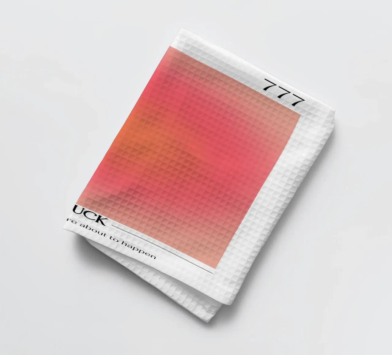 Angelo Numero 777 Aura Gradient Print - Fortuna e positività canovaccio da cucina da homdeco