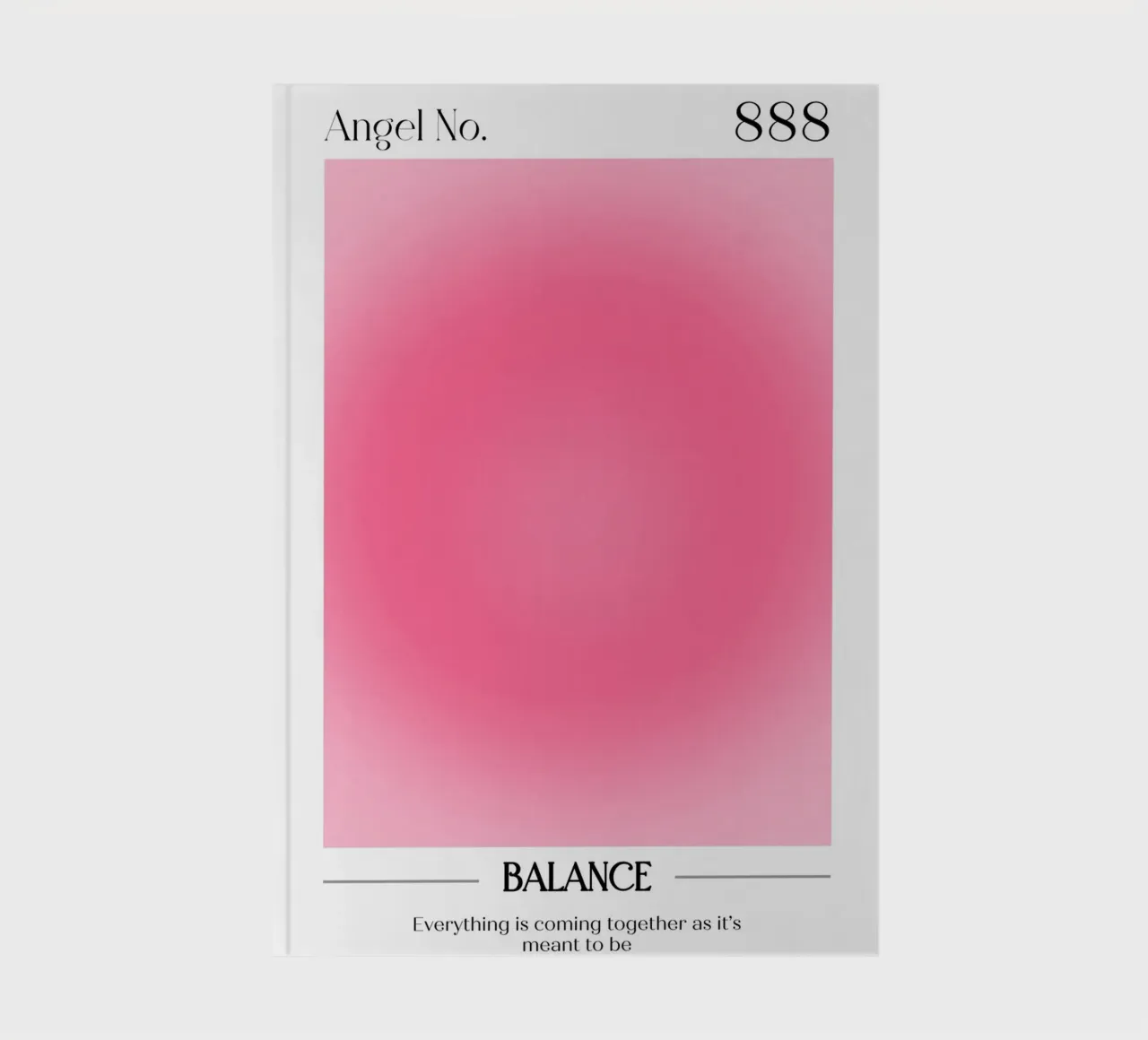 Angelo Numero 888 Aura Gradient Print - Equilibrio e flusso diario da homdeco