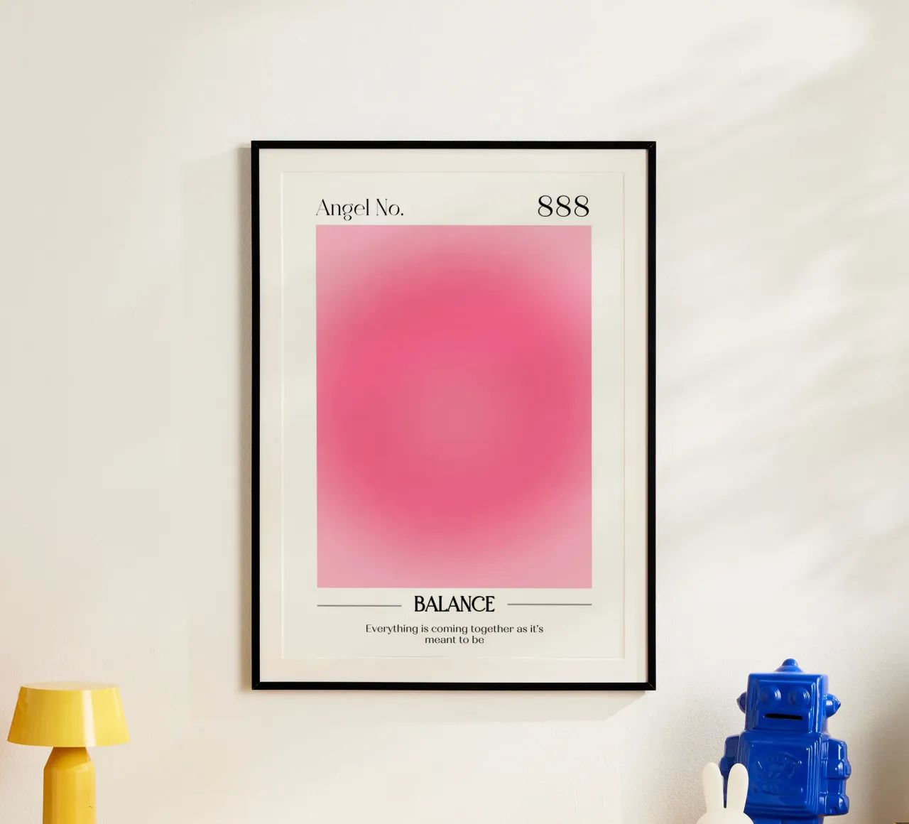 Angelo Numero 888 Aura Gradient Print - Equilibrio e flusso carta hahnemühle da homdeco