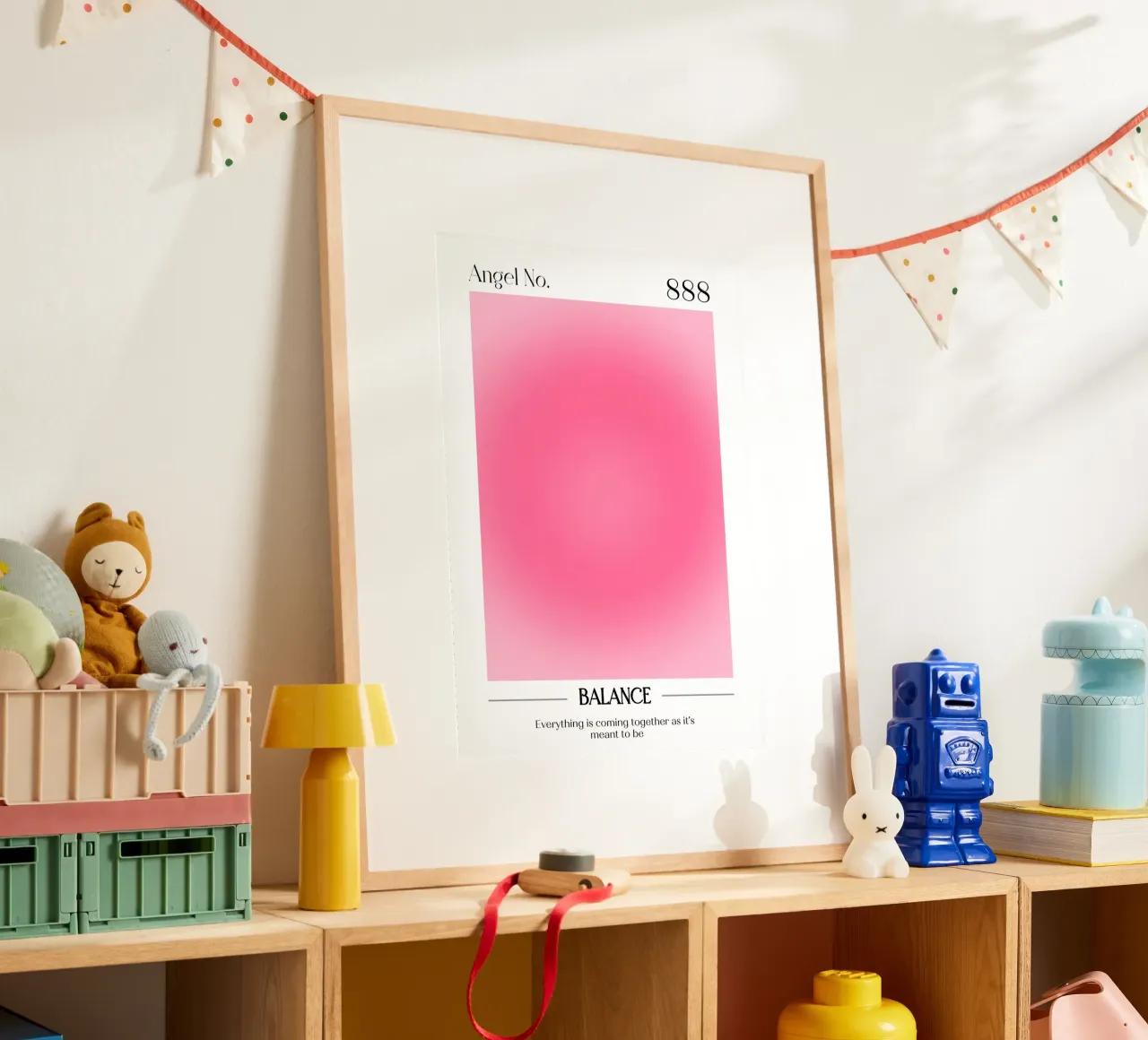 Angelo Numero 888 Aura Gradient Print - Equilibrio e flusso carta hahnemühle da homdeco