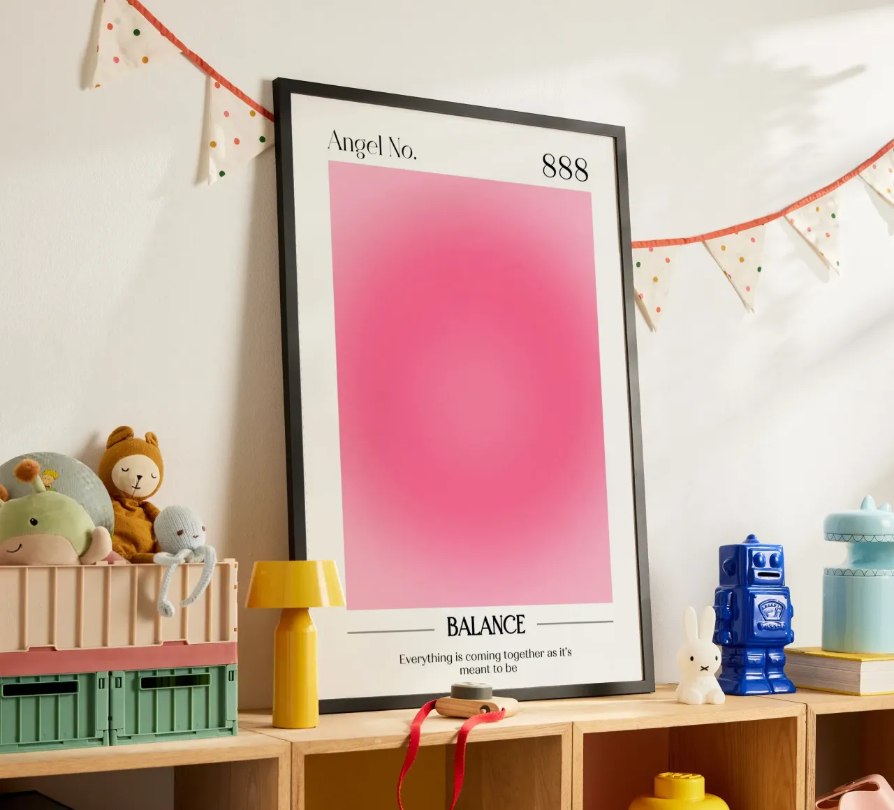 Angelo Numero 888 Aura Gradient Print - Equilibrio e flusso carta hahnemühle da homdeco