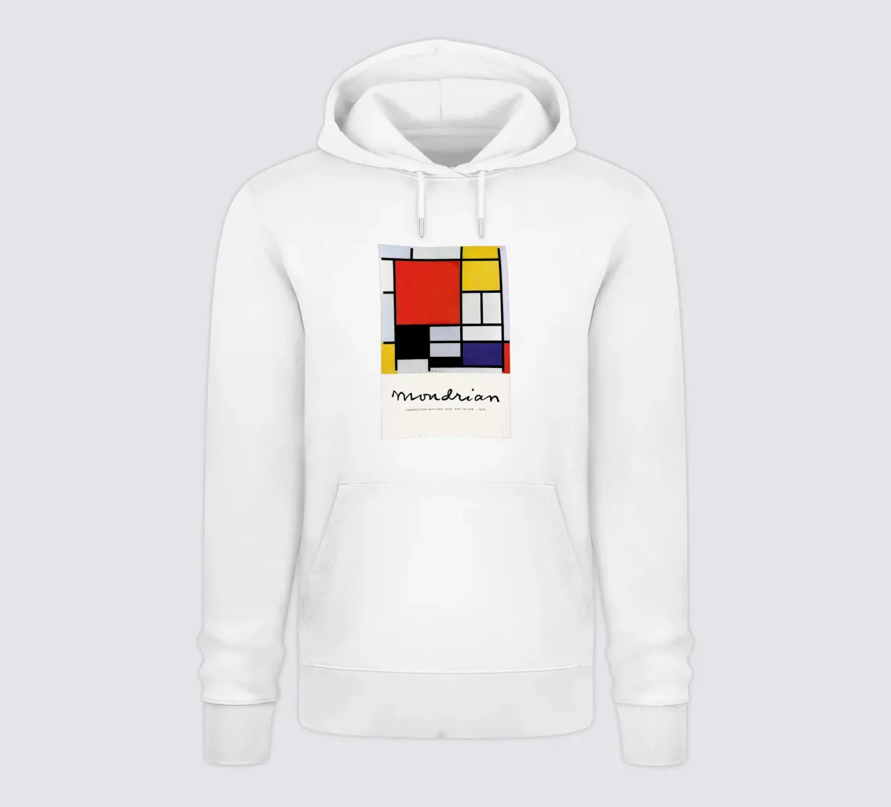 Mondrian - Signed Composition 5 felpa con cappuccio da Vintage by JUNIQE