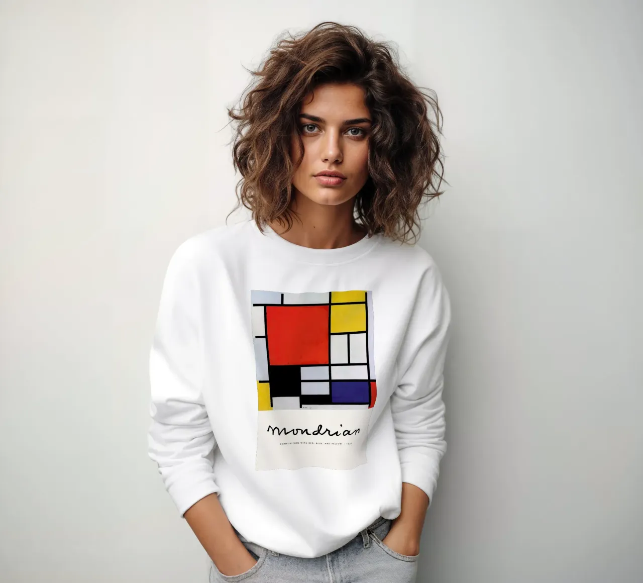 Mondrian - Signed Composition 5 felpa da Vintage by JUNIQE