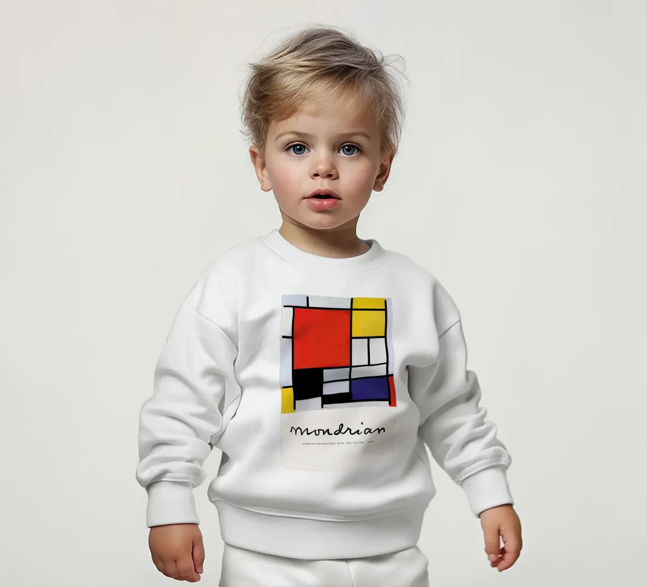 Mondrian - Signed Composition 5 felpa neonato da Vintage by JUNIQE