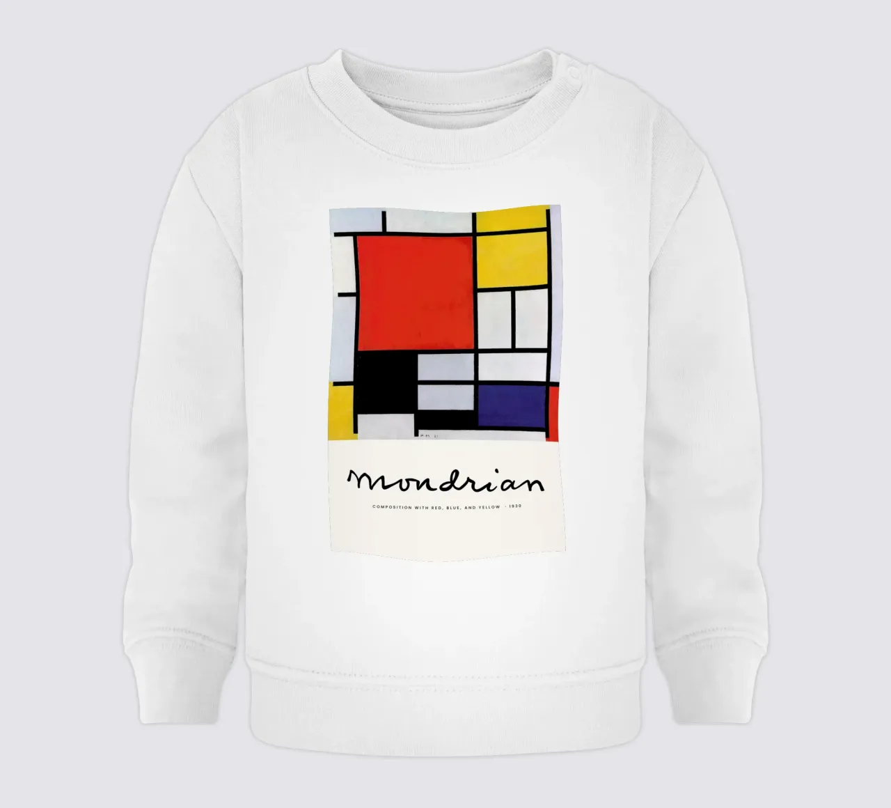 Mondrian - Signed Composition 5 felpa neonato da Vintage by JUNIQE