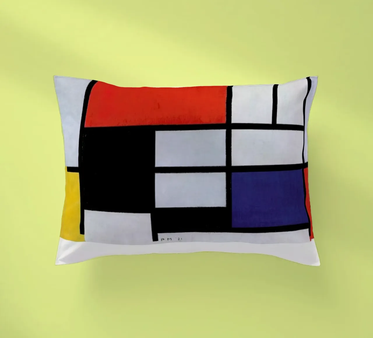 Mondrian - Signed Composition 5 cuscino da Vintage by JUNIQE