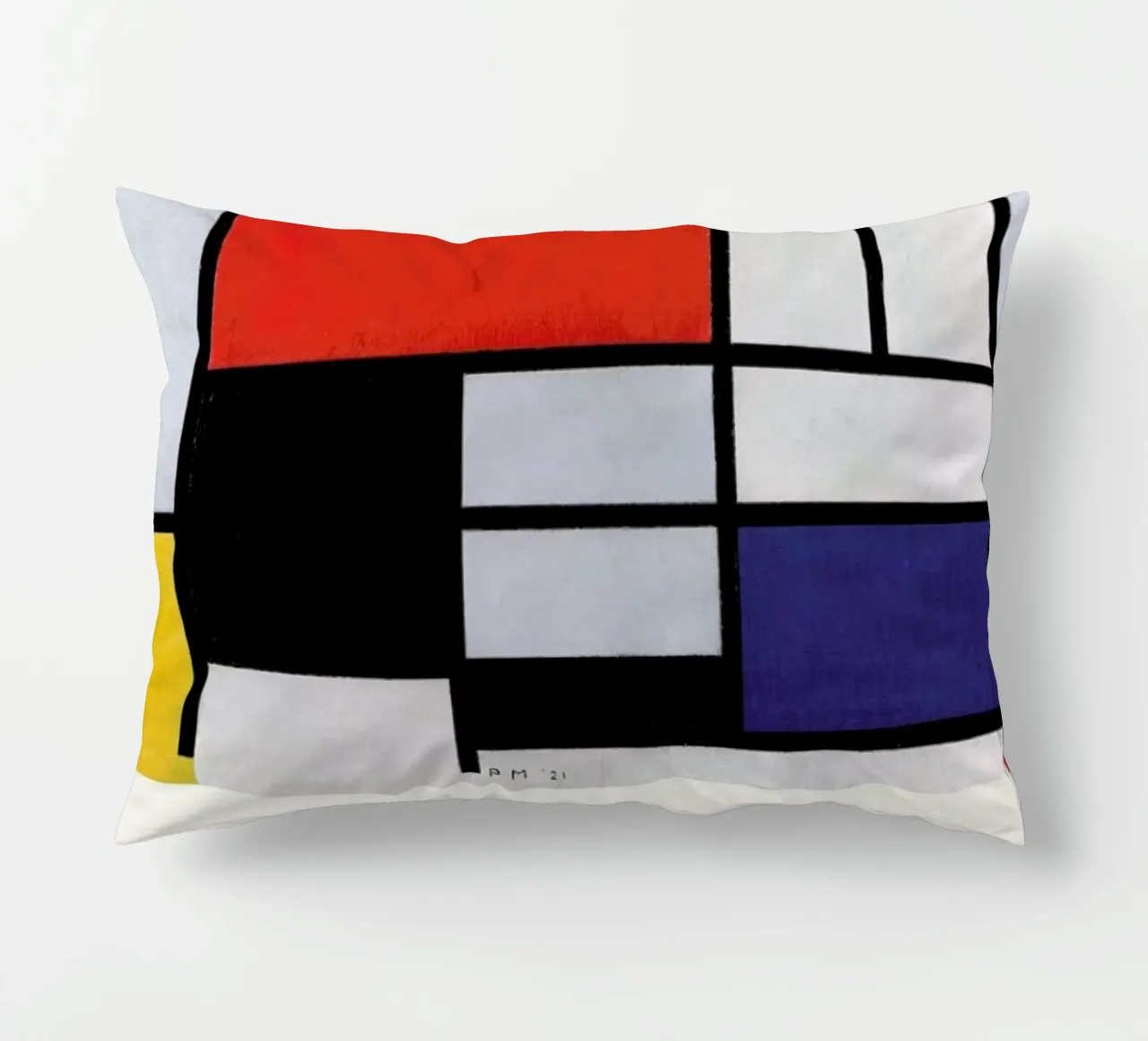 Mondrian - Signed Composition 5 cuscino da Vintage by JUNIQE