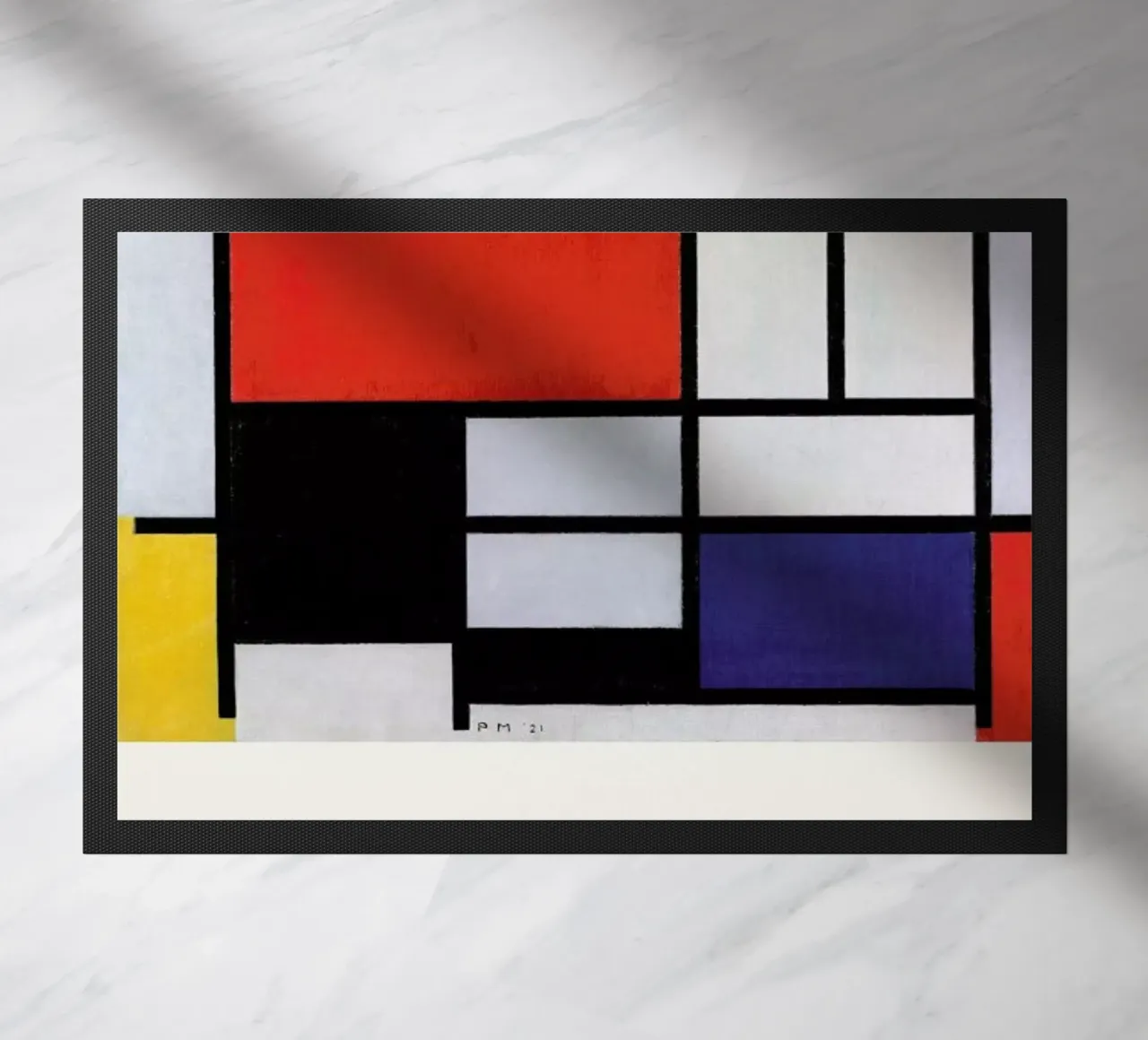 Mondrian - Signed Composition 5 zerbino da Vintage by JUNIQE
