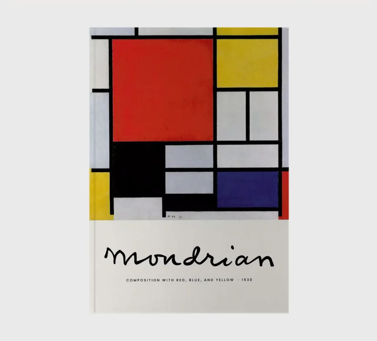 Mondrian - Signed Composition 5 notebook by Vintage by JUNIQE