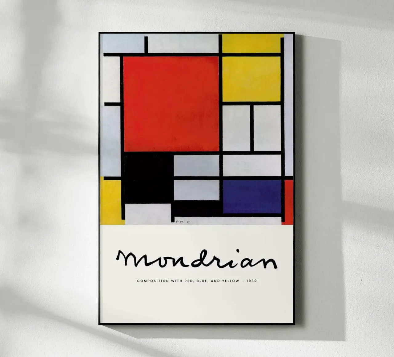 Mondrian - Signed Composition 5 plexiglass da Vintage by JUNIQE