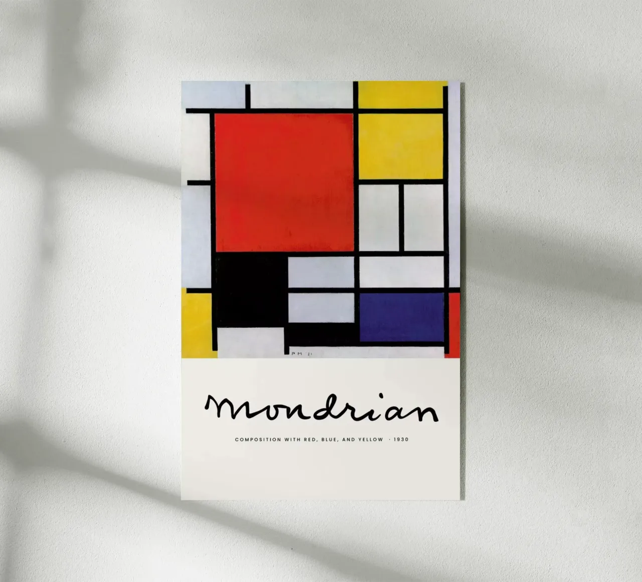 Mondrian - Signed Composition 5 plexiglass da Vintage by JUNIQE