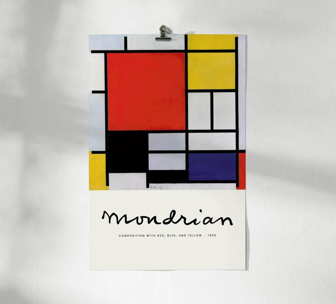 Mondrian - Signed Composition 5 poster da Vintage by JUNIQE