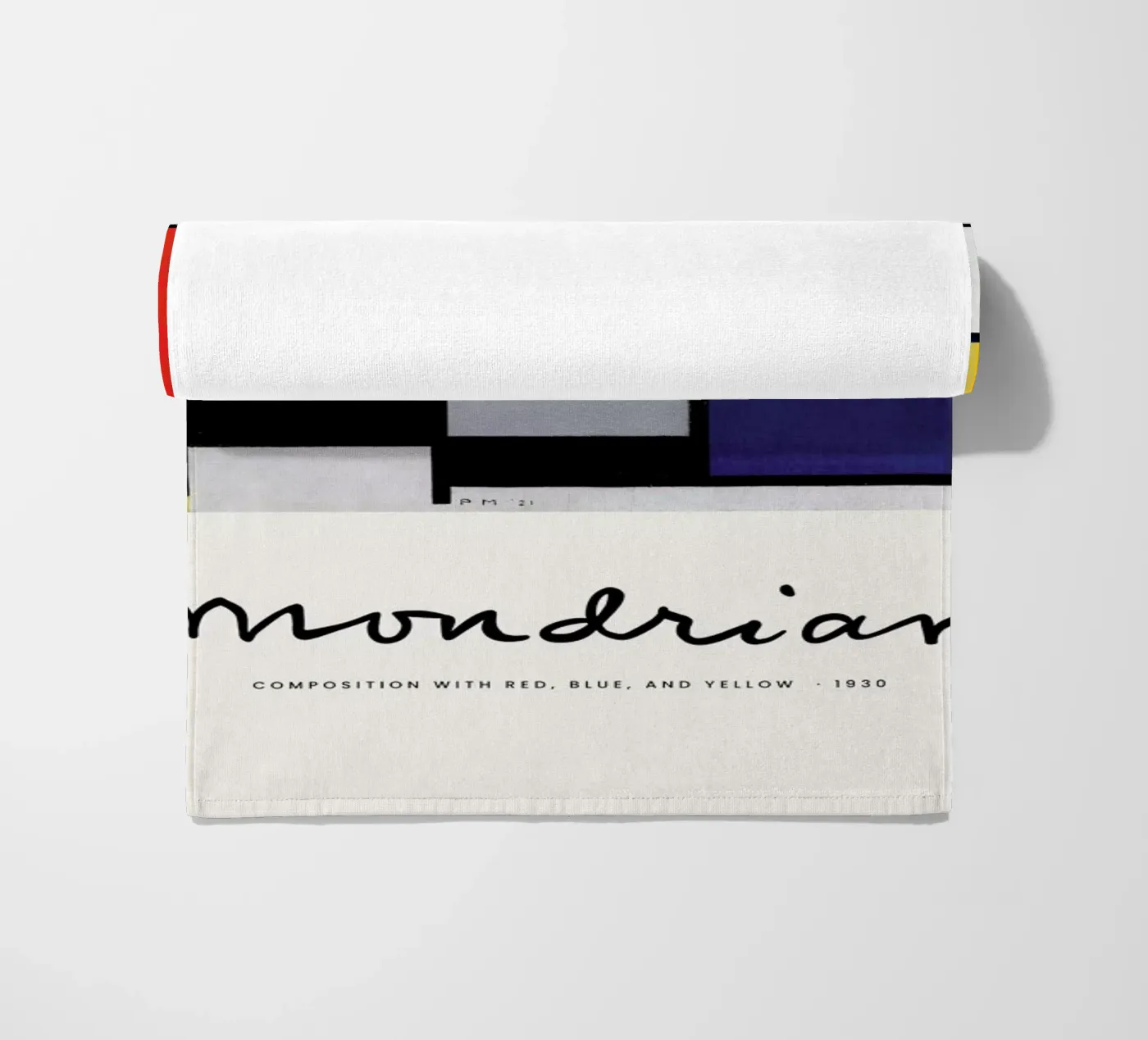 Mondrian - Signed Composition 5 telo mare da Vintage by JUNIQE