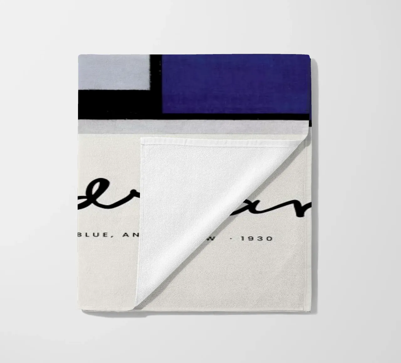 Mondrian - Signed Composition 5 telo mare da Vintage by JUNIQE