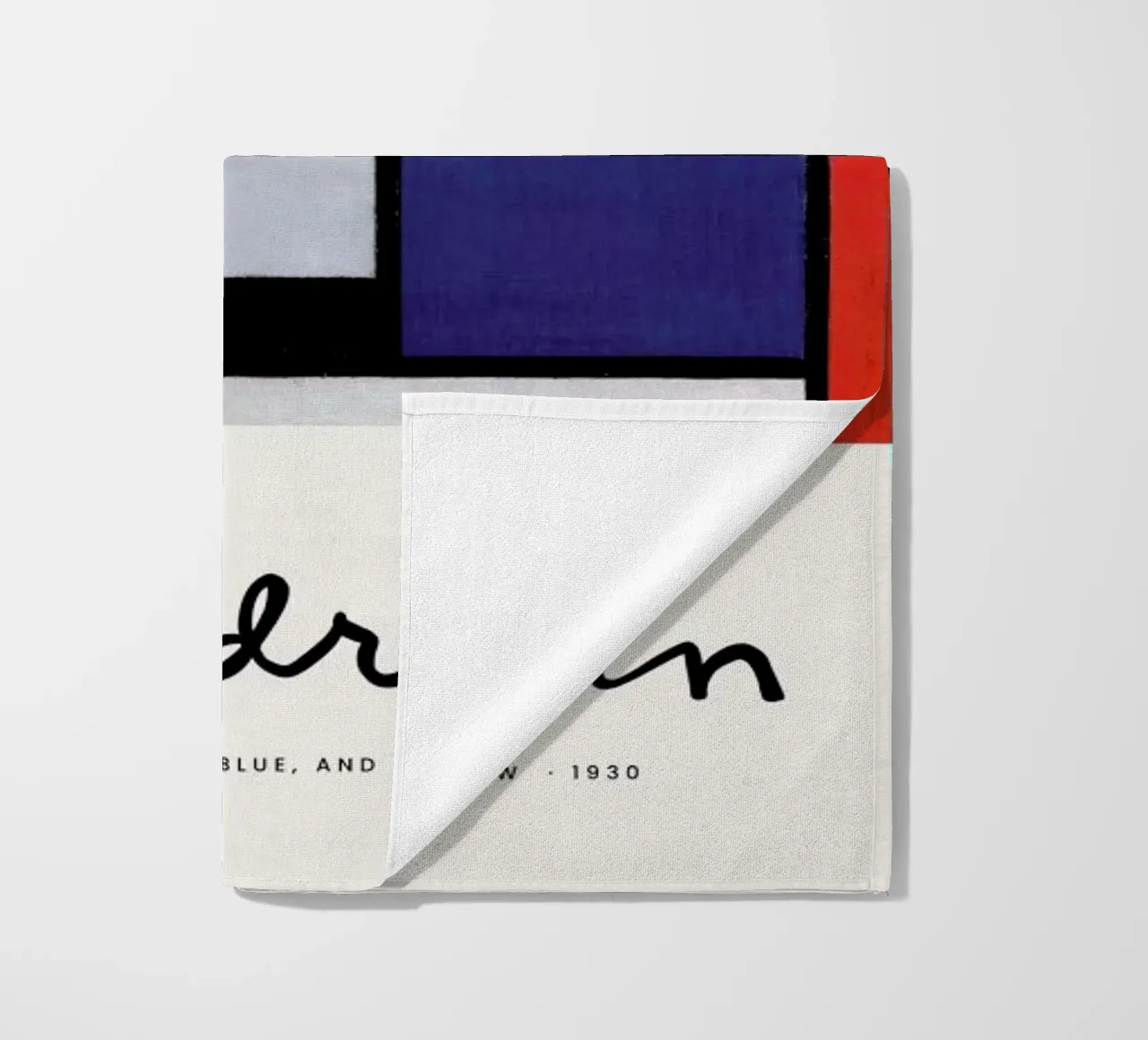 Mondrian - Signed Composition 5 telo mare da Vintage by JUNIQE