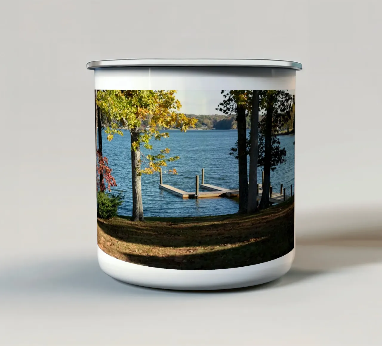 Un piccolo molo tazza in smalto da Classic
