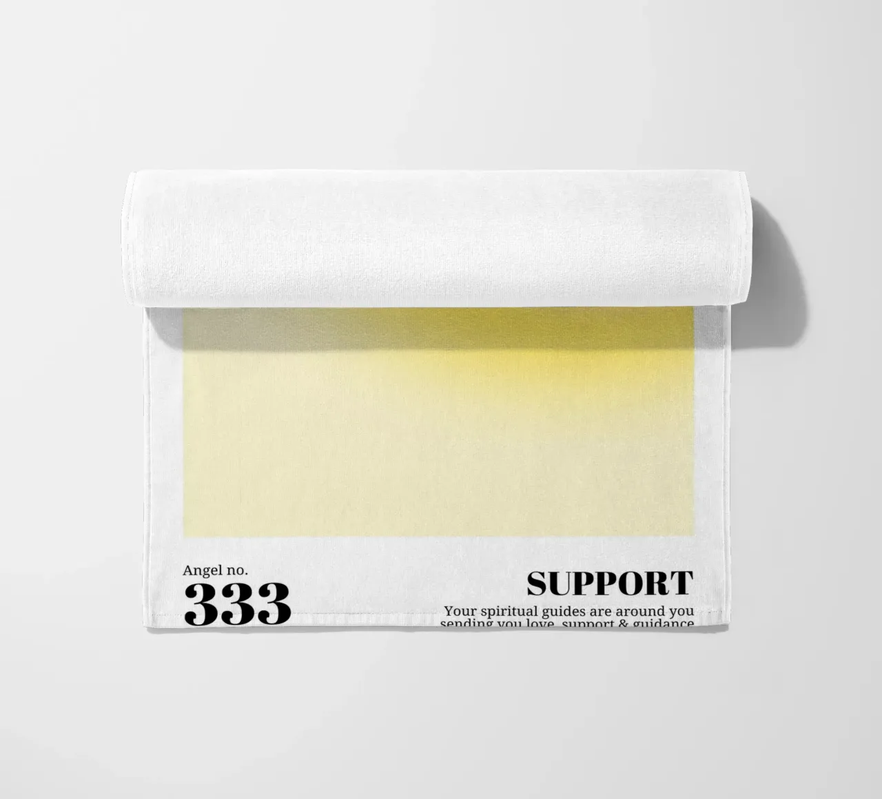 Angel No. 333 Support Aura Print - Warm Gradient Art serviette de plage de homdeco