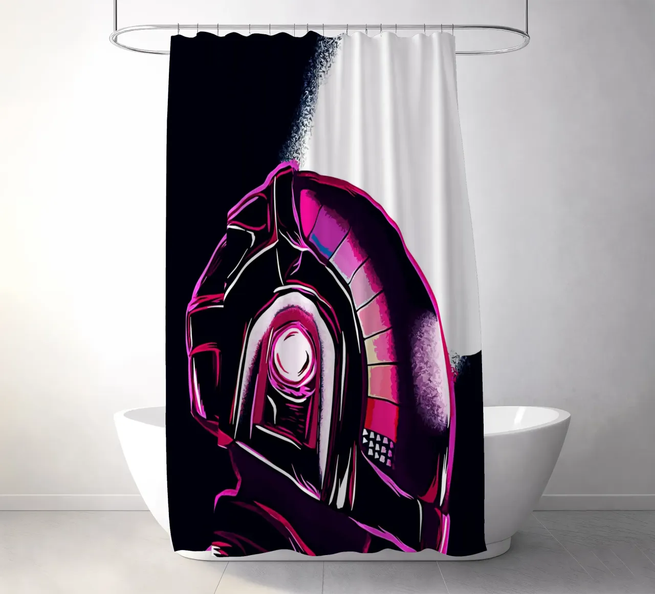 Daft Punk 2 Arte tenda da doccia da music soul