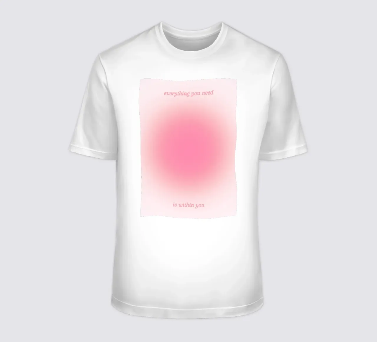 Everything You Need Is Within You - Aura Gradient Print t-shirt by homdeco