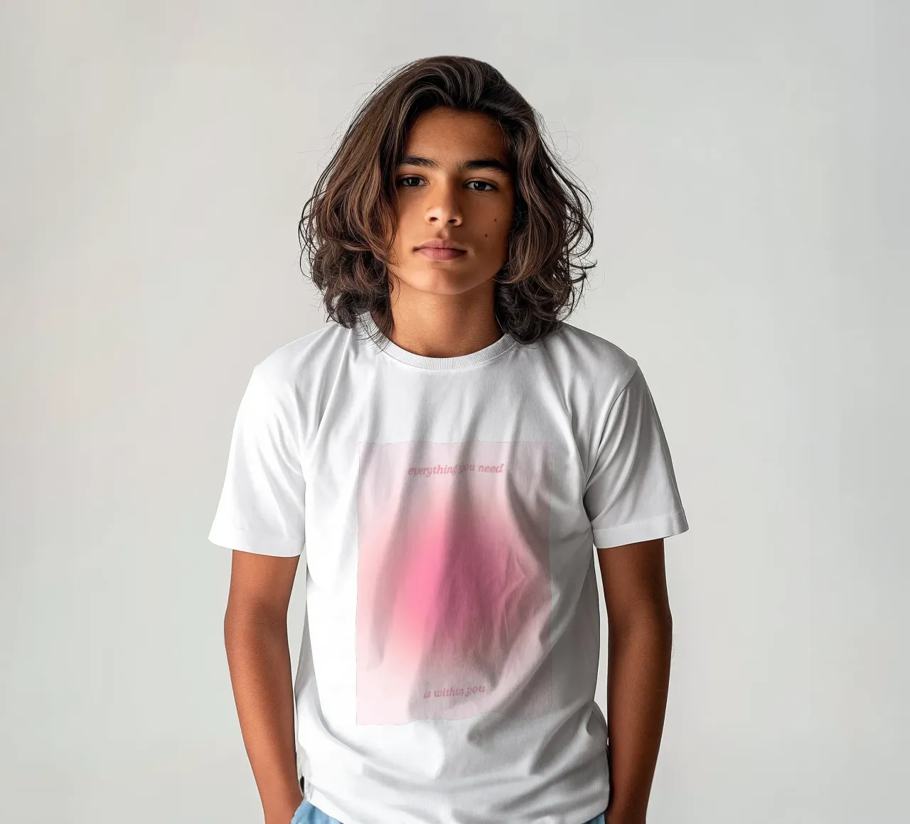 Everything You Need Is Within You - Aura Gradient Print kids t-shirt by homdeco