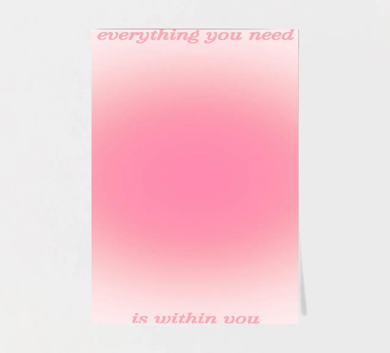 Everything You Need Is Within You - Aura Gradient Print sticker sheet by homdeco