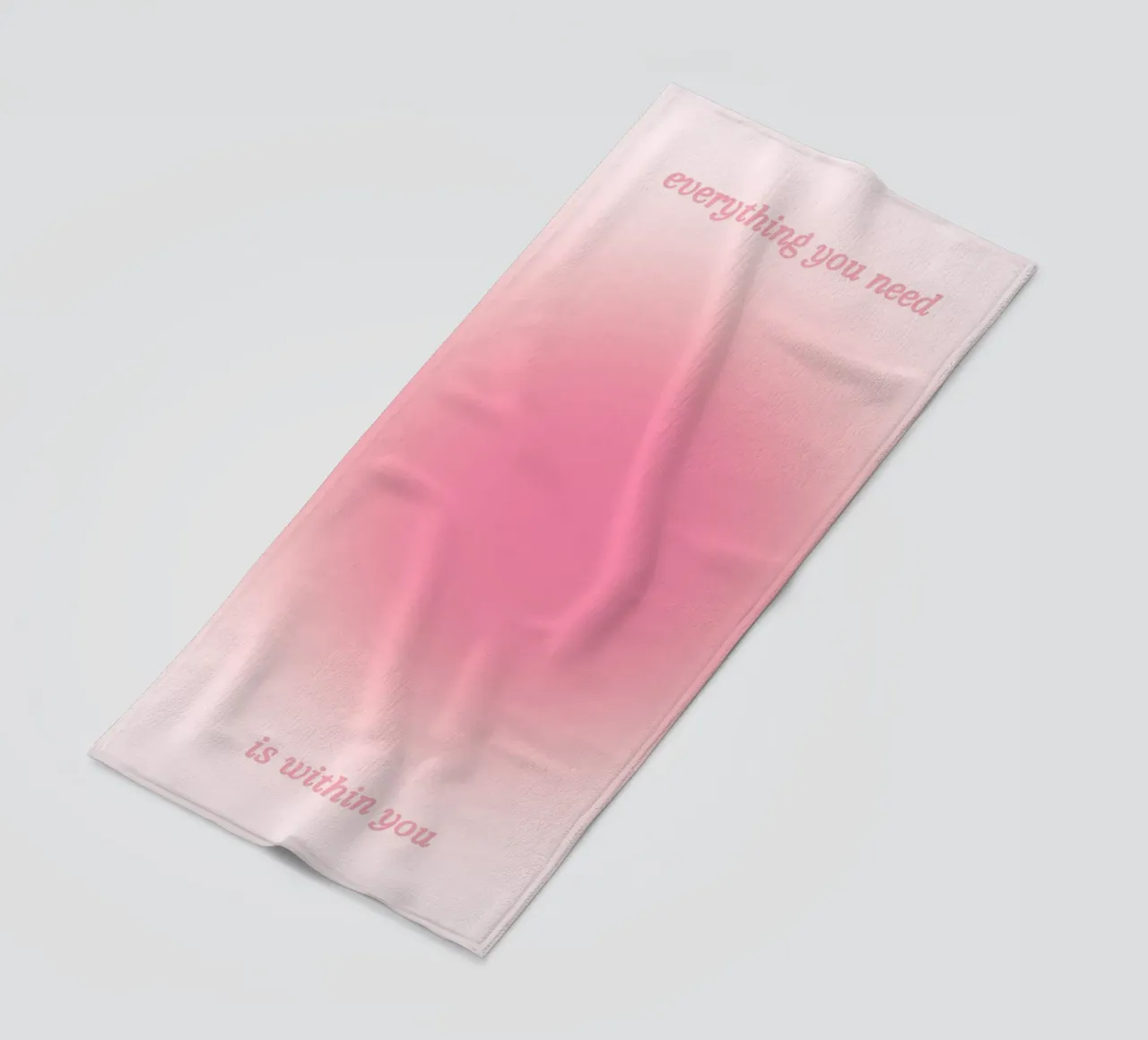 Everything You Need Is Within You - Aura Gradient Print beach towel by homdeco