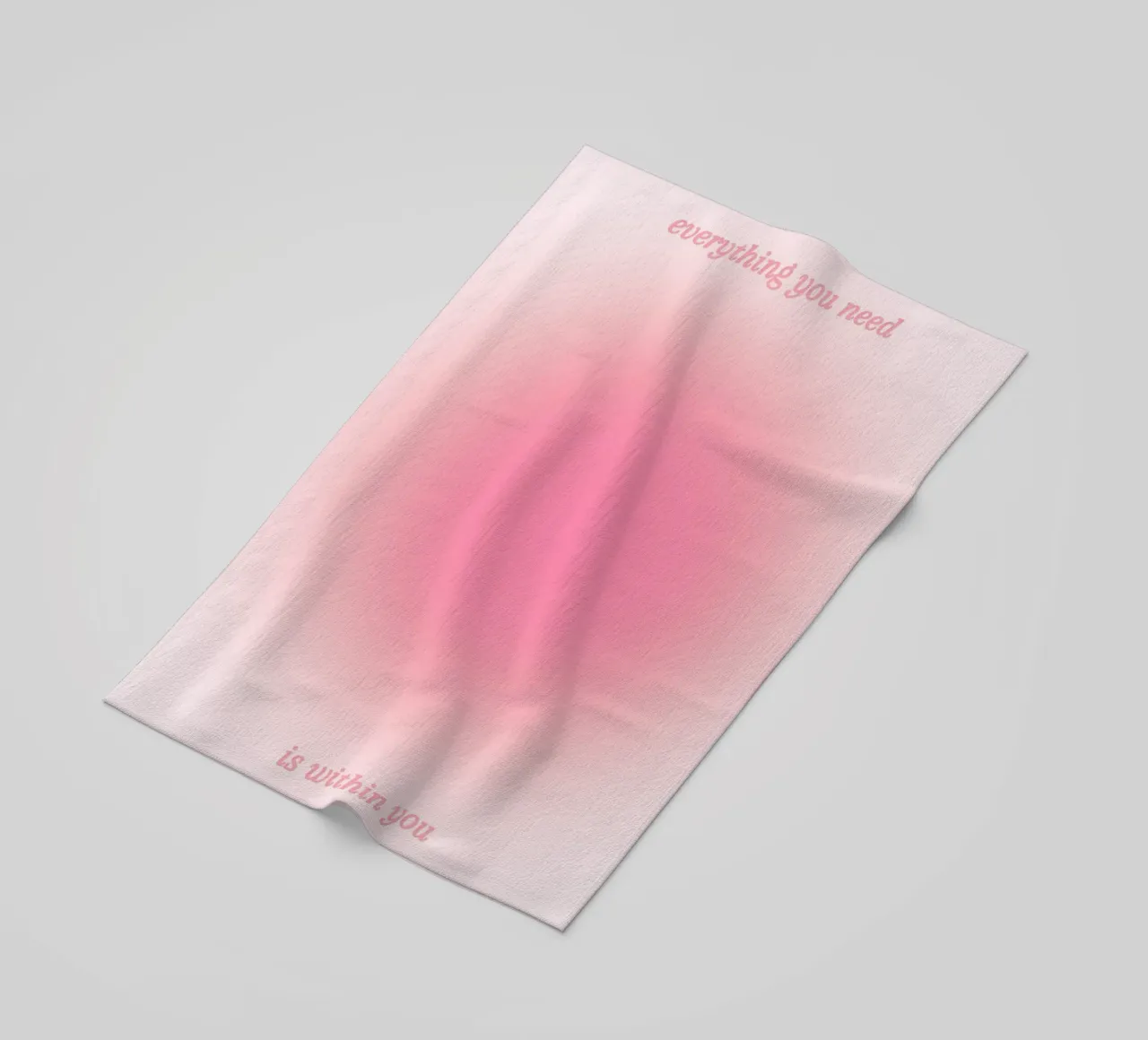 Everything You Need Is Within You - Aura Gradient Print beach towel by homdeco