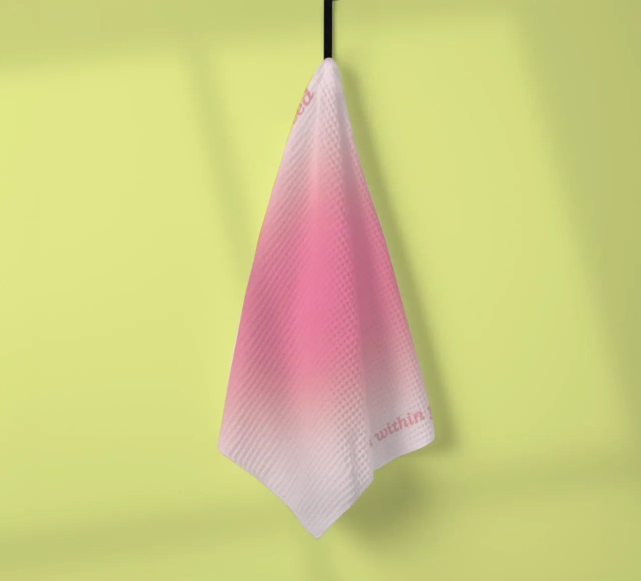 Everything You Need Is Within You - Aura Gradient Print tea towel by homdeco