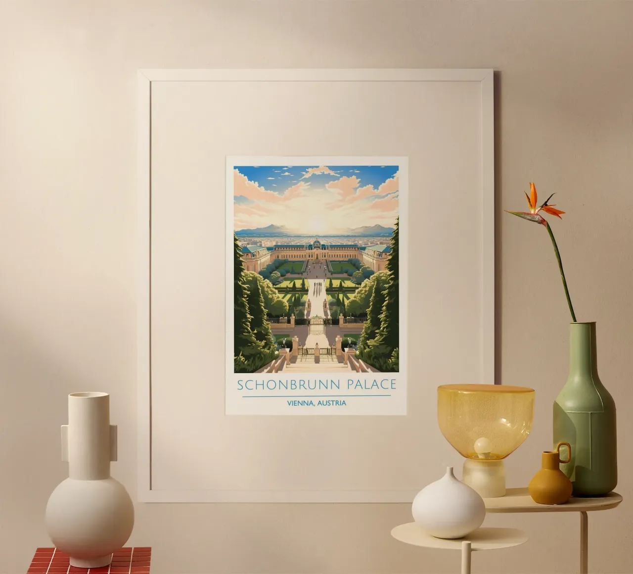 Tutto ciò di cui hai bisogno è dentro di te - Stampa aura sfumata poster con telaio in legno da homdeco