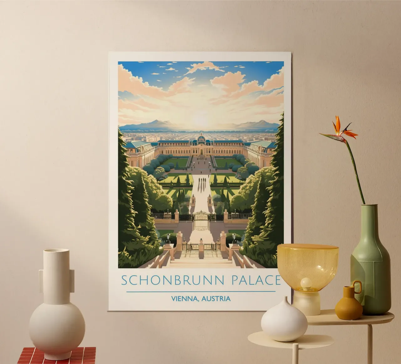 Tutto ciò di cui hai bisogno è dentro di te - Stampa aura sfumata poster con telaio in legno da homdeco