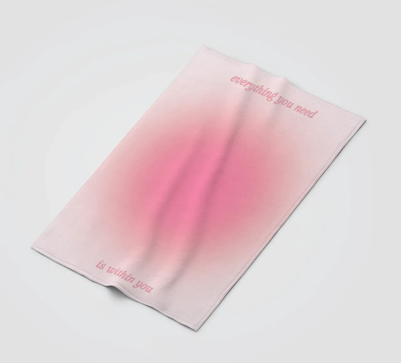 Everything You Need Is Within You - Aura Gradient Print fleece blanket by homdeco