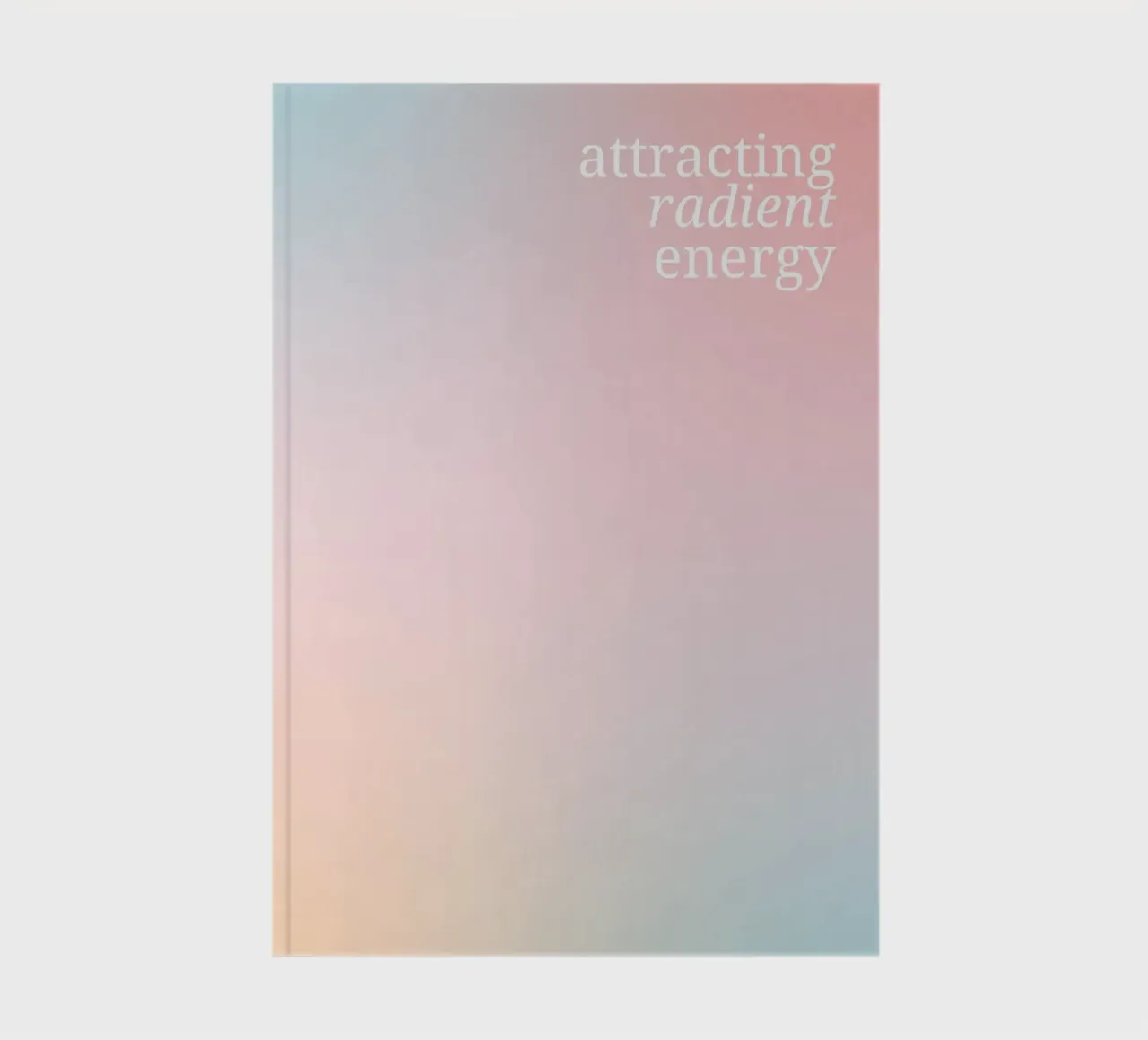 Attracting Radiant Energy Pastel Gradient Aesthetic Print notebook by homdeco
