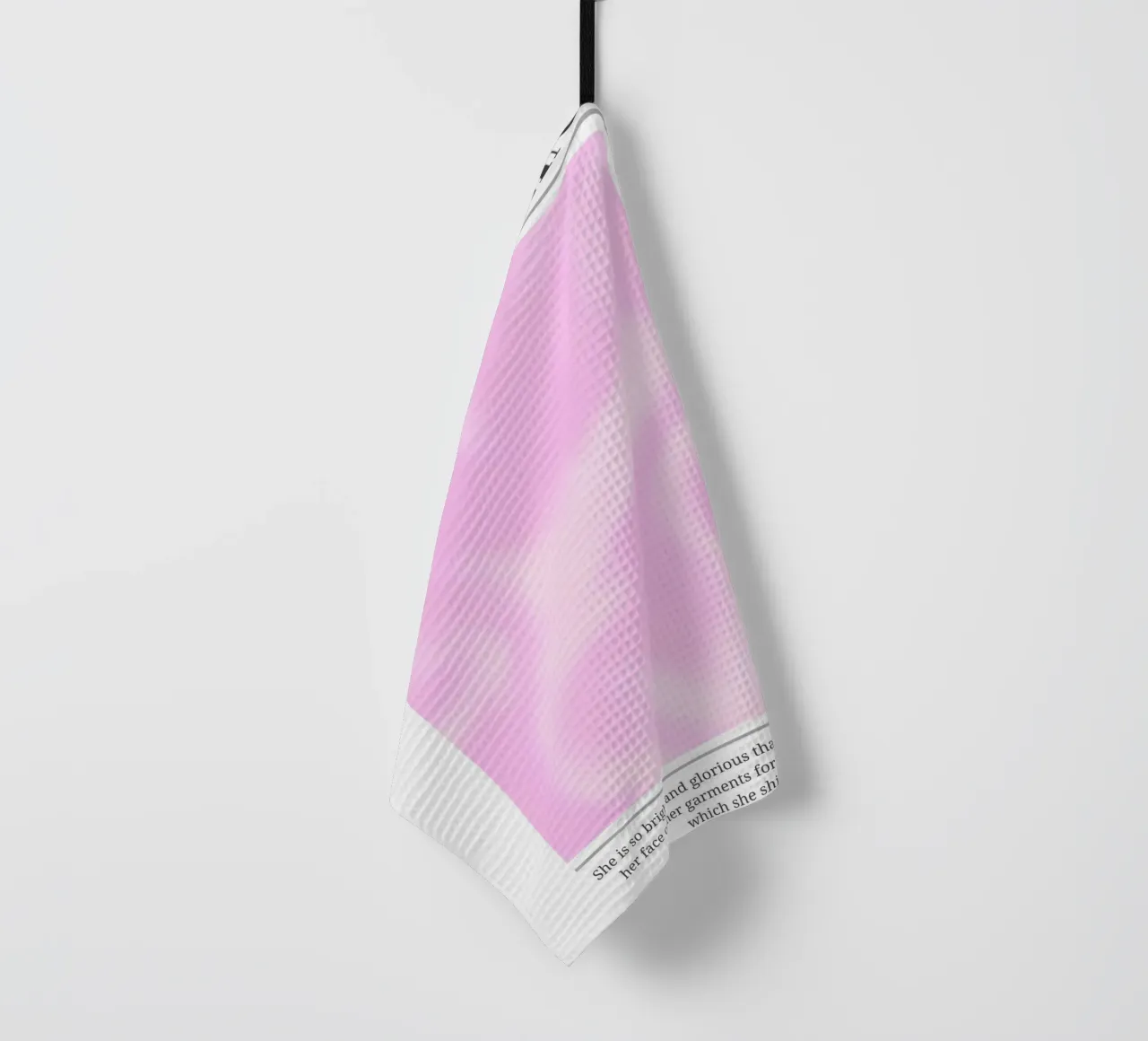 Stampa d'arte a sfumature rosa dell'aura femminile divina canovaccio da cucina da homdeco