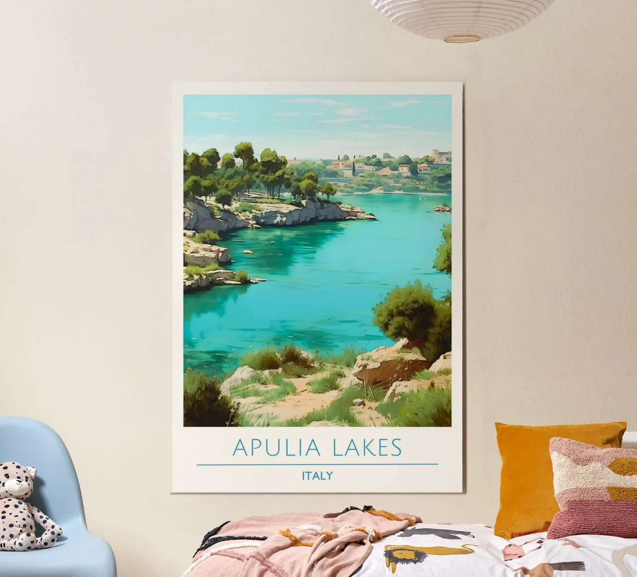 Sei in deiner eigenen Energie - Pink Aura Gradient Print Poster mit Kunststoffrahmen von homdeco