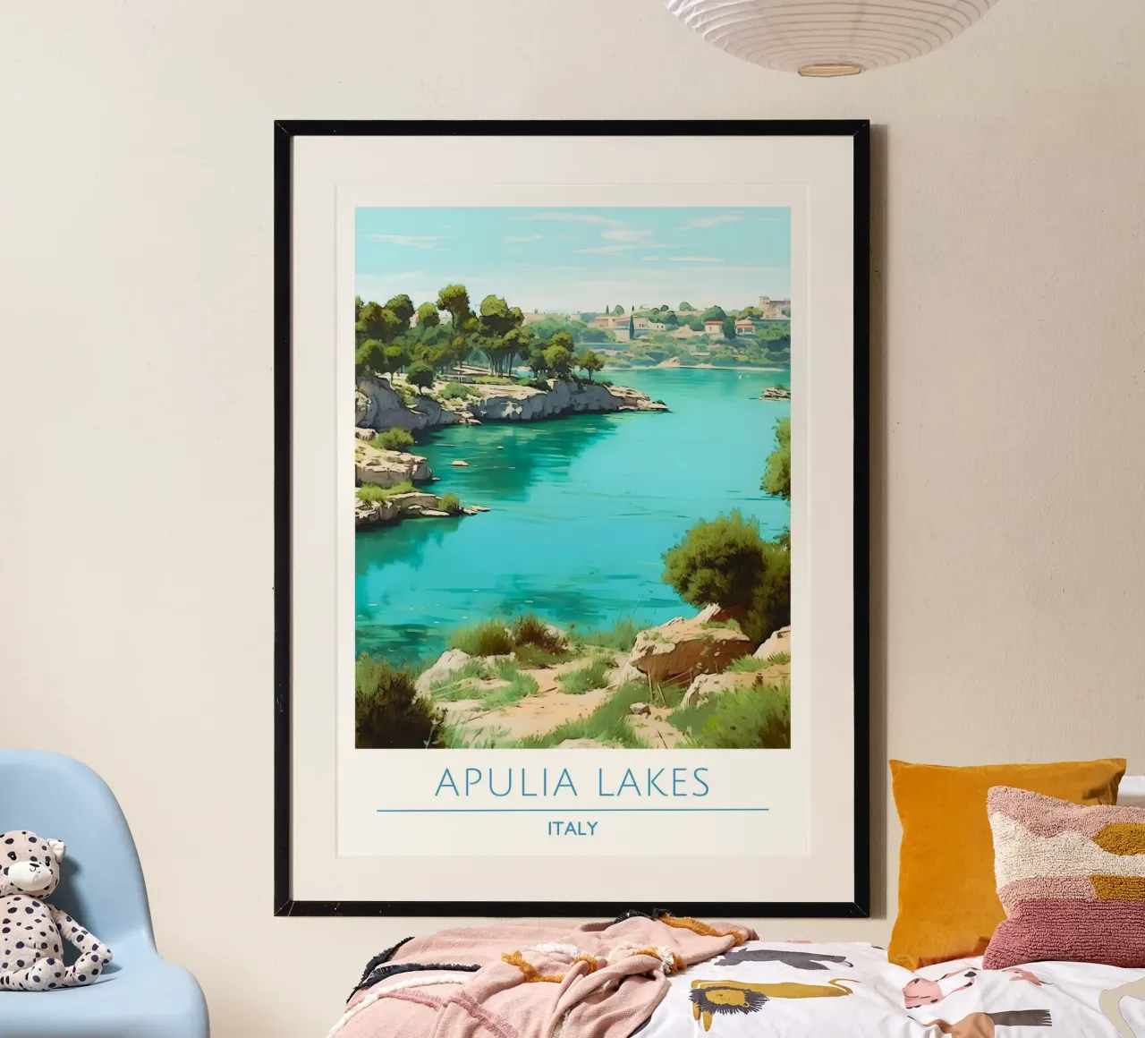 Sei in deiner eigenen Energie - Pink Aura Gradient Print Poster mit Kunststoffrahmen von homdeco