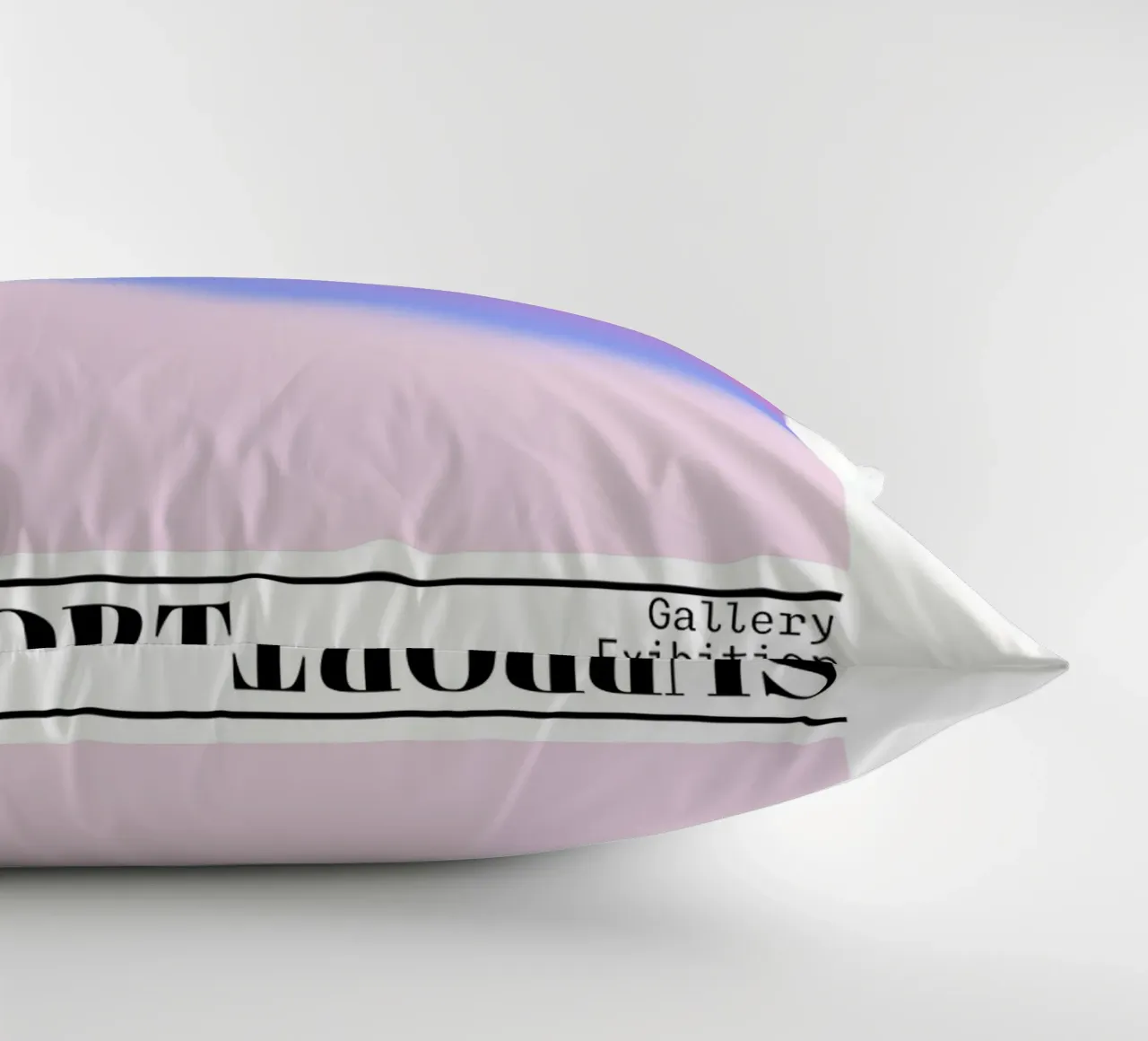 Support Aura Gradient Art Print - Gallery Exhibition decorative cushion by homdeco