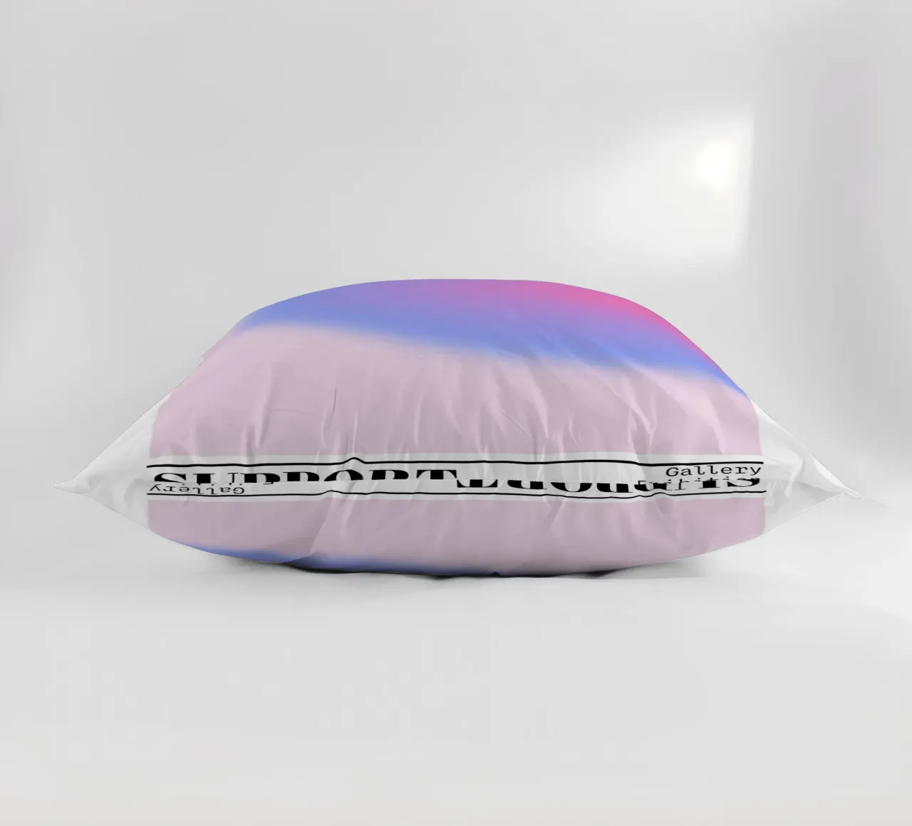 Support Aura Gradient Art Print - Gallery Exhibition decorative cushion by homdeco