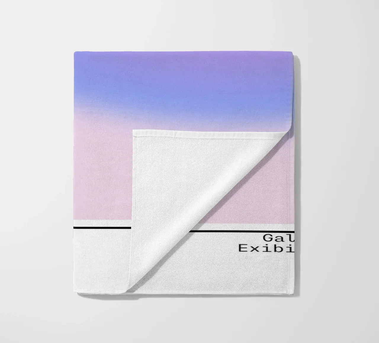Support Aura Gradient Art Print - Gallery Exhibition beach towel by homdeco