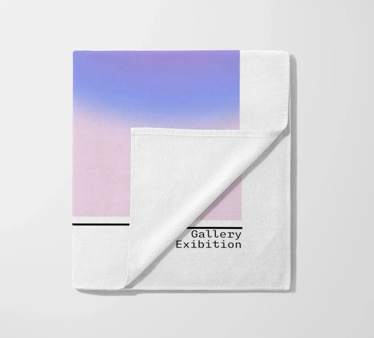 Support Aura Gradient Art Print - Gallery Exhibition beach towel by homdeco