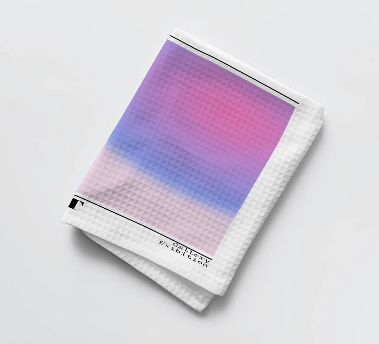 Support Aura Gradient Art Print - Gallery Exhibition tea towel by homdeco