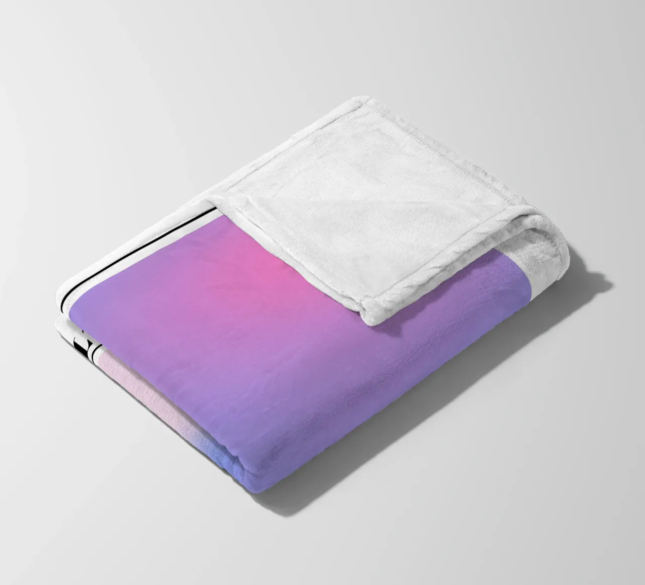 Support Aura Gradient Art Print - Gallery Exhibition fleece blanket by homdeco
